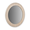 Travertine Effect Round Wall Mirror from Roseland Furniture