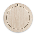 Travertine Effect Round Wall Mirror from Roseland Furniture