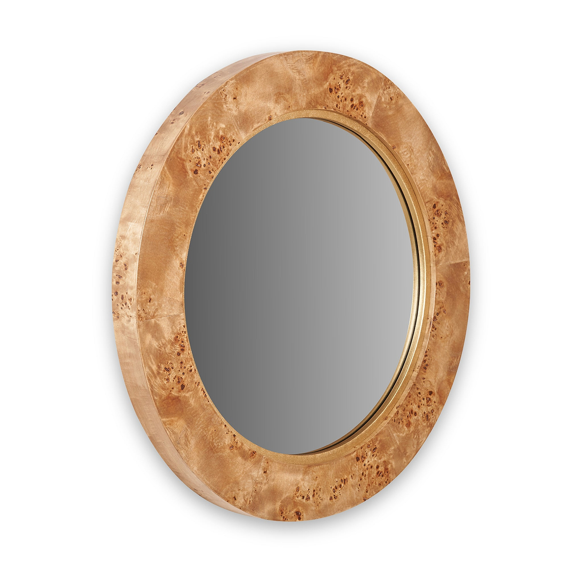Newborough Burr Wood Effect Wall Mirror from Roseland Furniture
