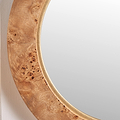 Newborough Burr Wood Effect Wall Mirror from Roseland Furniture