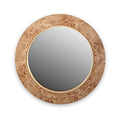 Newborough Burr Wood Effect Wall Mirror from Roseland Furniture