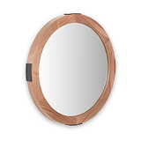 Elwood Walnut Wood Effect Wall Mirror from Roseland Furniture