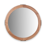 Elwood Walnut Wood Effect Wall Mirror from Roseland Furniture