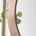 Elwood Walnut Wood Effect Wall Mirror from Roseland Furniture