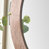 Elwood Walnut Wood Effect Wall Mirror from Roseland Furniture