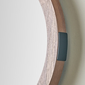 Elwood Walnut Wood Effect Wall Mirror from Roseland Furniture