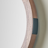 Elwood Walnut Wood Effect Wall Mirror from Roseland Furniture