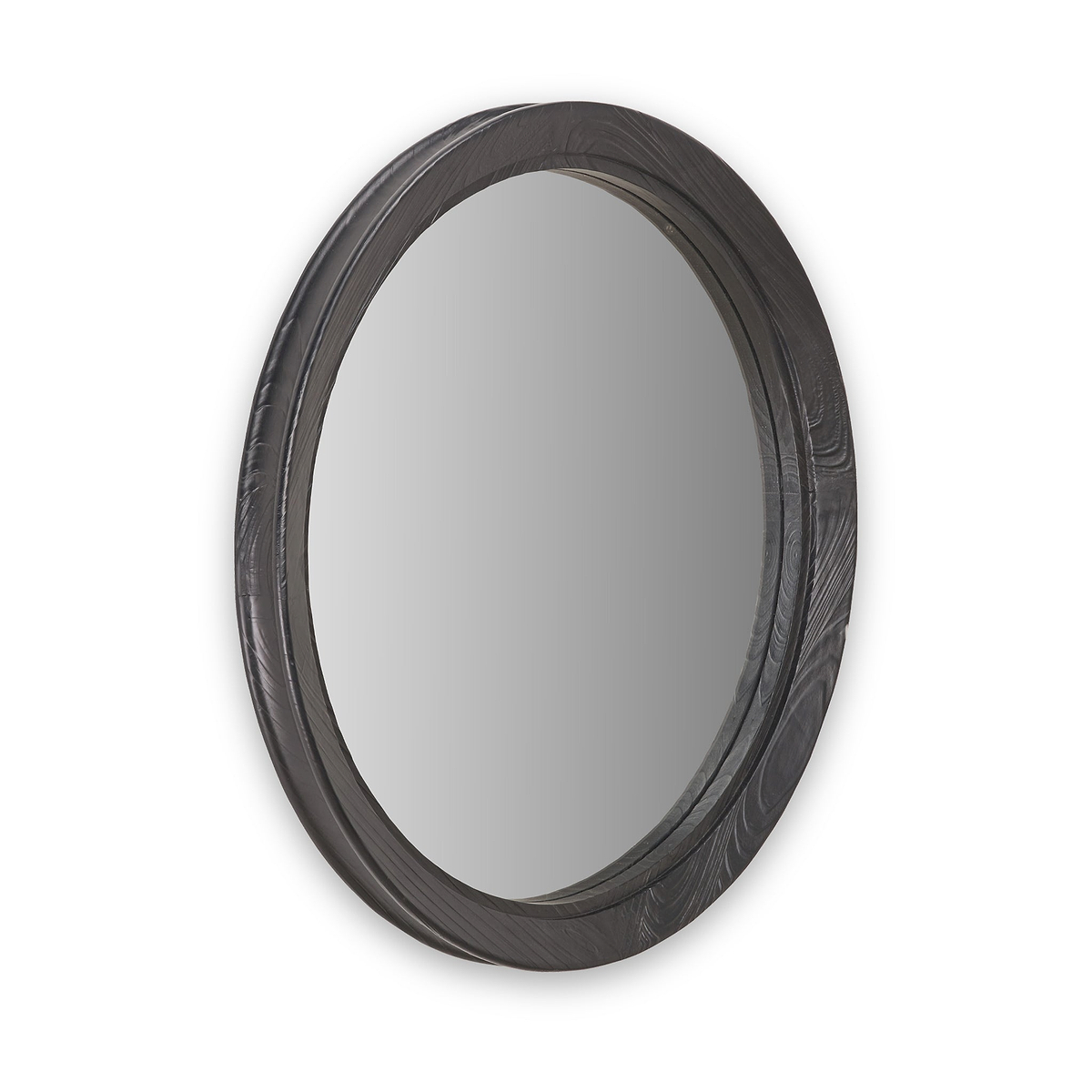 Elwood Black Fir Effect Wall Mirror from Roseland Furniture