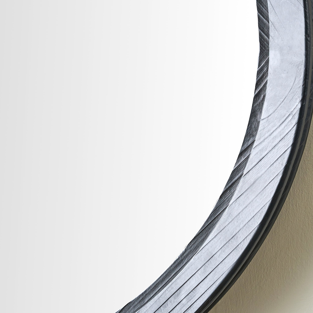 Elwood Black Fir Effect Wall Mirror from Roseland Furniture