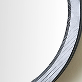 Elwood Black Fir Effect Wall Mirror from Roseland Furniture