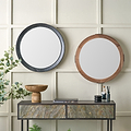 Elwood Black Fir Effect Wall Mirror from Roseland Furniture