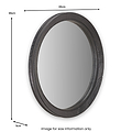 Elwood Black Fir Effect Wall Mirror from Roseland Furniture