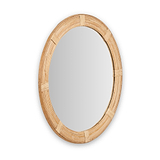 Amara Natural Bamboo Framed Wall Mirror from Roseland Furniture