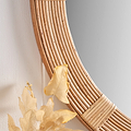 Amara Natural Bamboo Framed Wall Mirror from Roseland Furniture