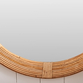 Amara Natural Bamboo Framed Wall Mirror from Roseland Furniture