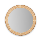 Amara Natural Bamboo Framed Wall Mirror from Roseland Furniture