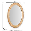 Amara Natural Bamboo Framed Wall Mirror from Roseland Furniture