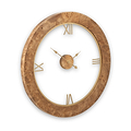 Newborough Burr Wood Effect Wall Clock from Roseland Furniture