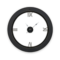 Newborough Burr Wood Effect Wall Clock from Roseland Furniture