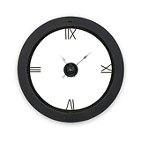 Newborough Burr Wood Effect Wall Clock from Roseland Furniture