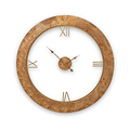 Newborough Burr Wood Effect Wall Clock from Roseland Furniture