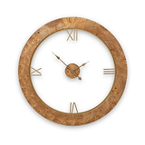 Newborough Burr Wood Effect Wall Clock from Roseland Furniture