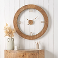Newborough Burr Wood Effect Wall Clock from Roseland Furniture