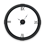 Vermont Walnut Wood Effect Wall Clock from Roseland Furniture