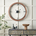 Vermont Walnut Wood Effect Wall Clock from Roseland Furniture