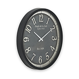 Bormio Wall Clock Black from Roseland Furniture
