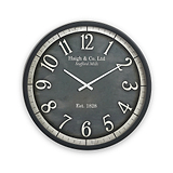 Bormio Wall Clock Black from Roseland Furniture
