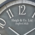 Bormio Wall Clock Black from Roseland Furniture