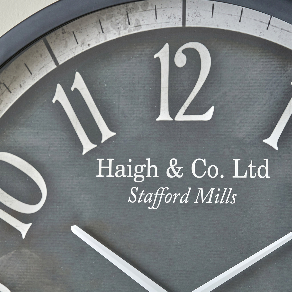 Bormio Wall Clock Black from Roseland Furniture