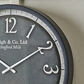 Bormio Wall Clock Black from Roseland Furniture