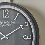 Bormio Wall Clock Black from Roseland Furniture