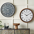 Bormio Wall Clock Black from Roseland Furniture