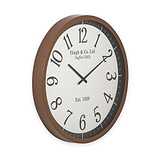 Bormio Wall Clock Brown from Roseland Furniture