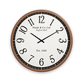 Bormio Wall Clock Brown from Roseland Furniture
