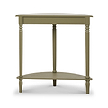 Heritage Olive Green Pine Half Moon Console Table from Roseland Furniture