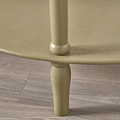 Heritage Olive Green Pine Half Moon Console Table from Roseland Furniture
