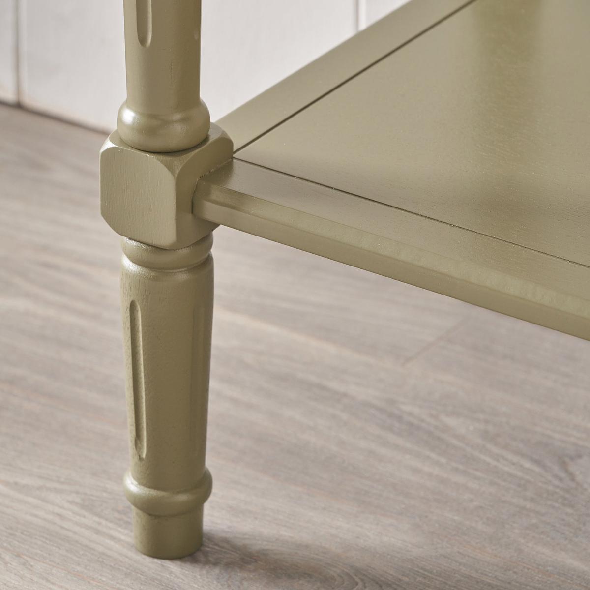 Heritage Olive Pine Wood Console Table from Roseland Furniture