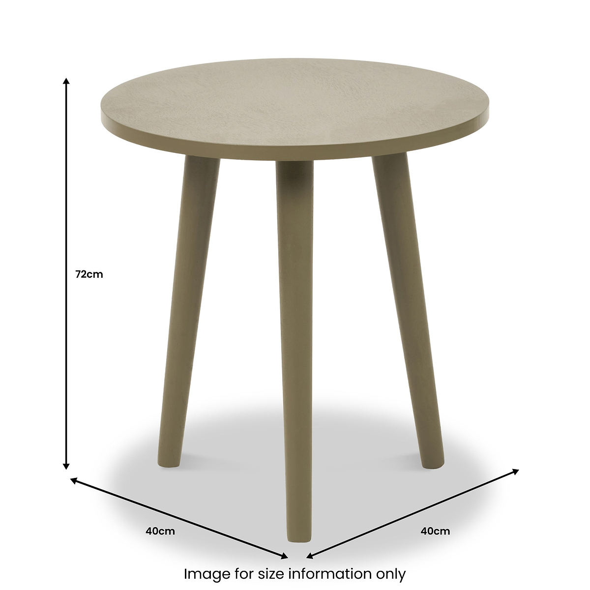 Croft Pine Side Table Olive from Roseland Furniture