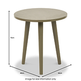Croft Pine Side Table Olive from Roseland Furniture