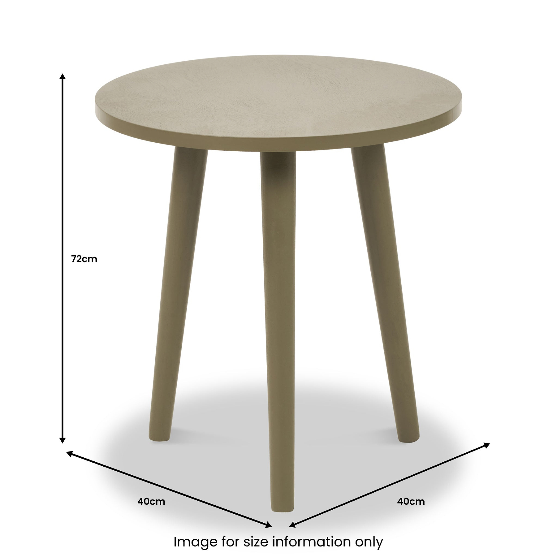 Croft Pine Side Table Olive from Roseland Furniture