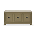 Croft Olive 3 Drawer Storage Bench from Roseland Furniture