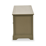 Croft Olive 3 Drawer Storage Bench from Roseland Furniture