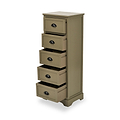 Croft Olive 5 Drawer Tallboy from Roseland Furniture