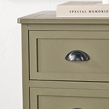 Croft Olive 5 Drawer Tallboy from Roseland Furniture