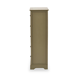 Croft Olive 5 Drawer Tallboy from Roseland Furniture