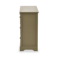 Croft Olive Pine Wood 6 Drawer Unit from Roseland Furniture